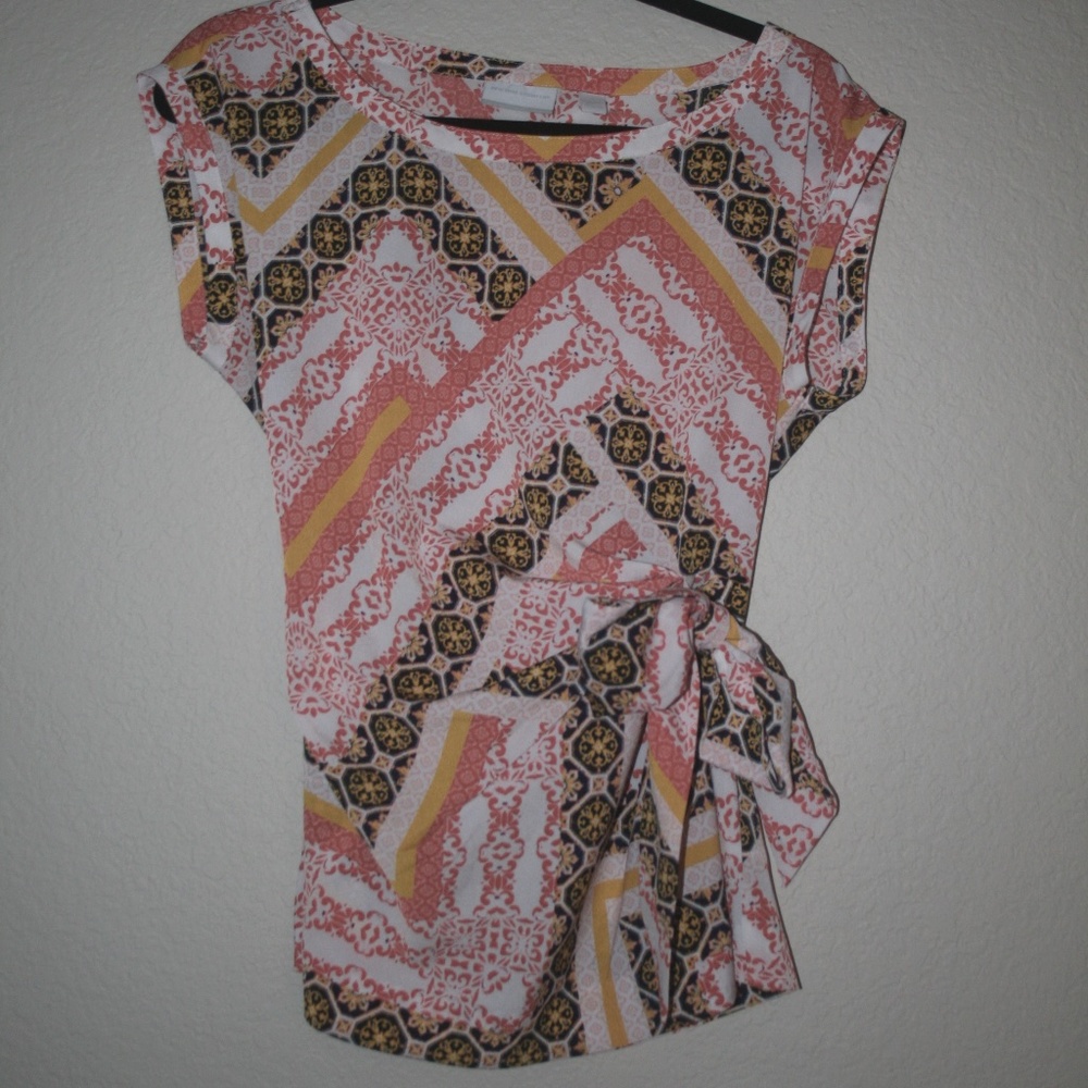 New York &Company Short Sleeve Blouse
